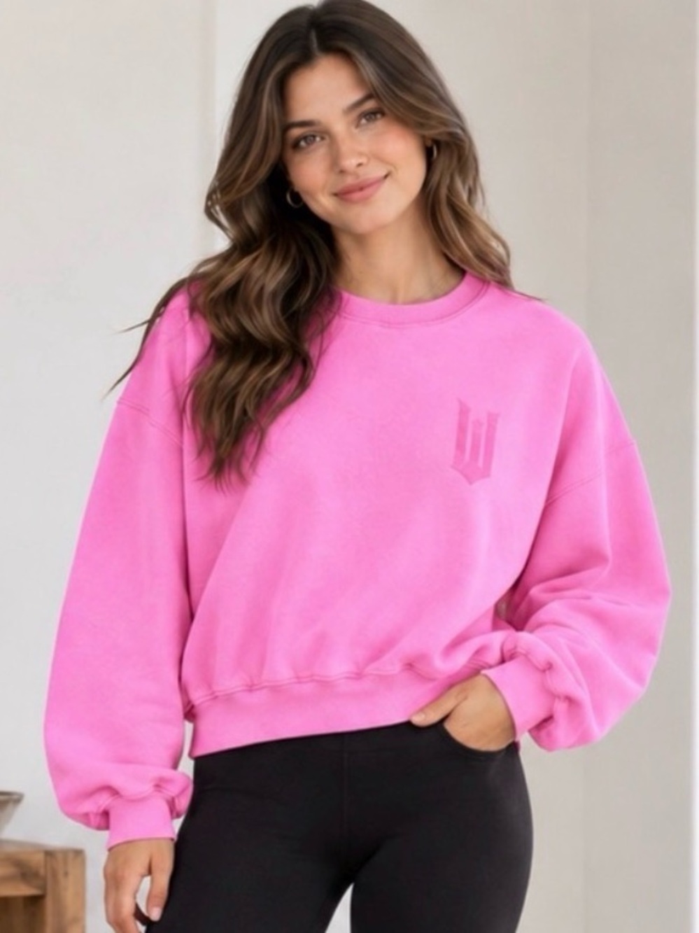 Wicked x Paul Tazewell Defy Gravity Pink Oversized Cropped Sweatshirt L